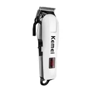 KM-809A Original Digital AC/DC Electric Rechargeable Professional Hair Clipper Trimmer